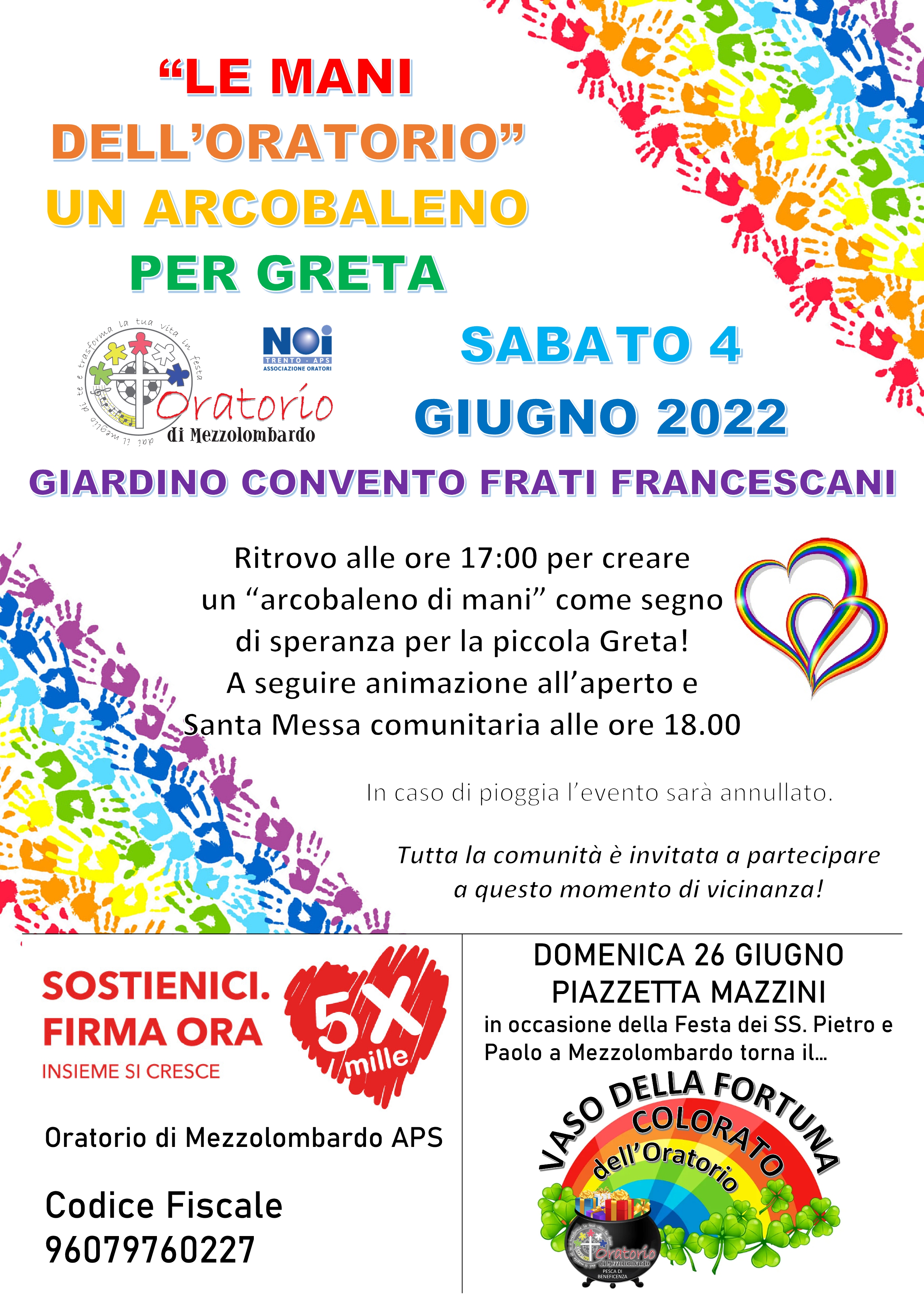 Arcobaleno mani 2022