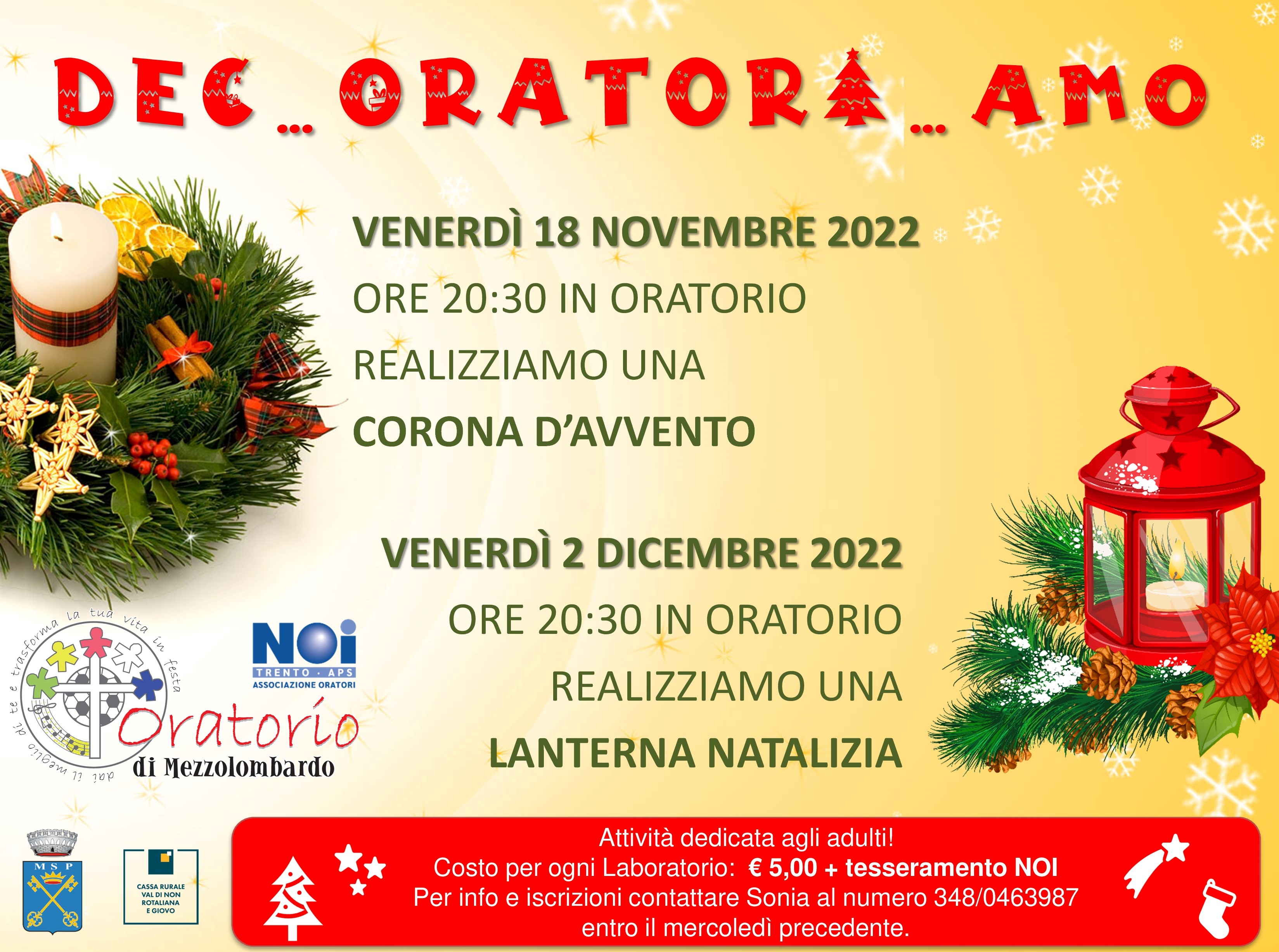 DecOratoriAmo Natale Oratorio 2022