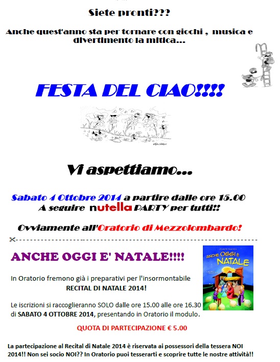 festa ciao 2014