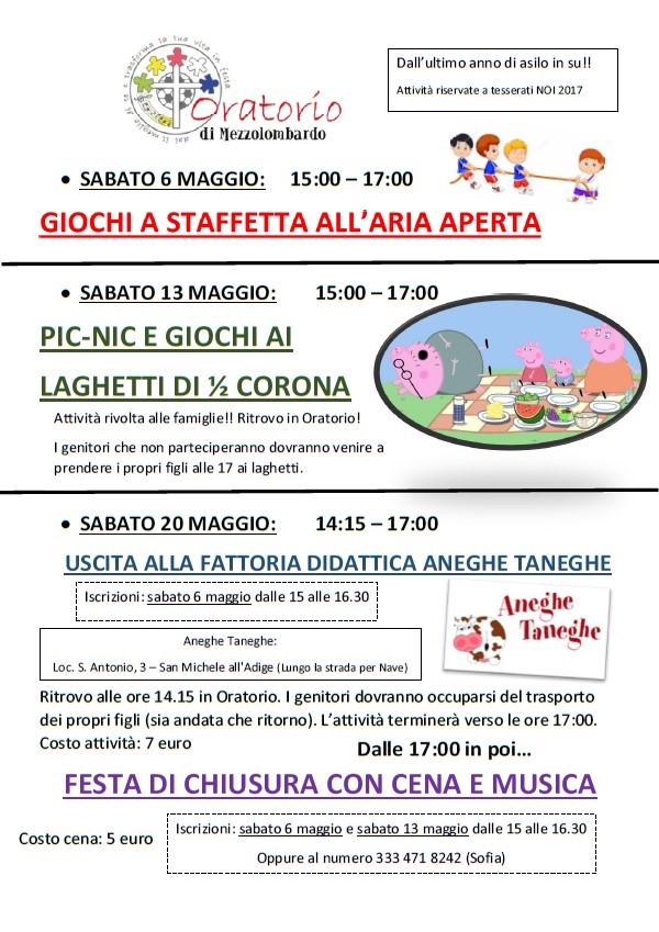 Attività maggio 2017