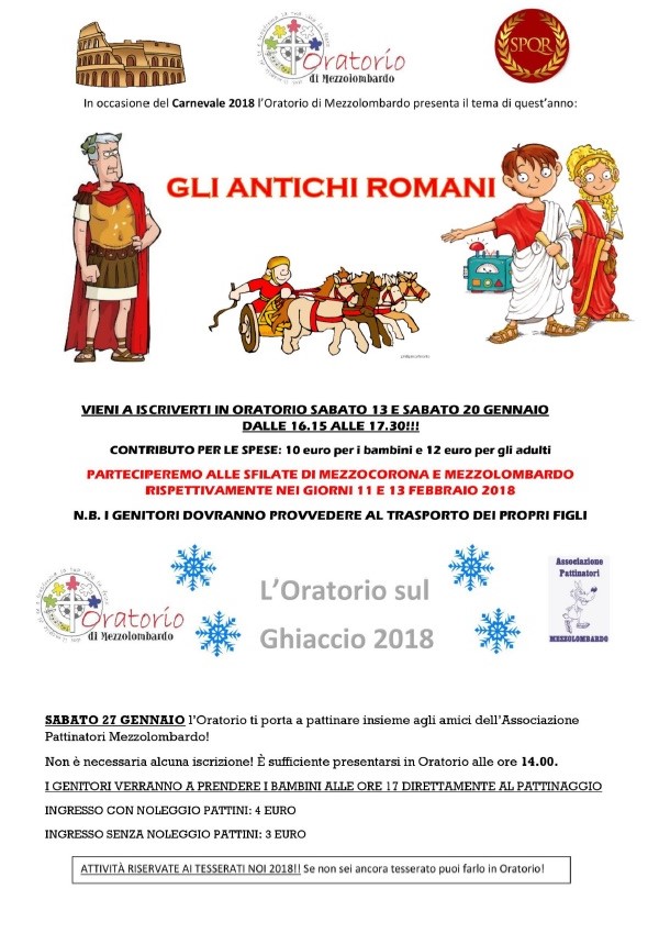 Carnevale Pattinaggio 2018
