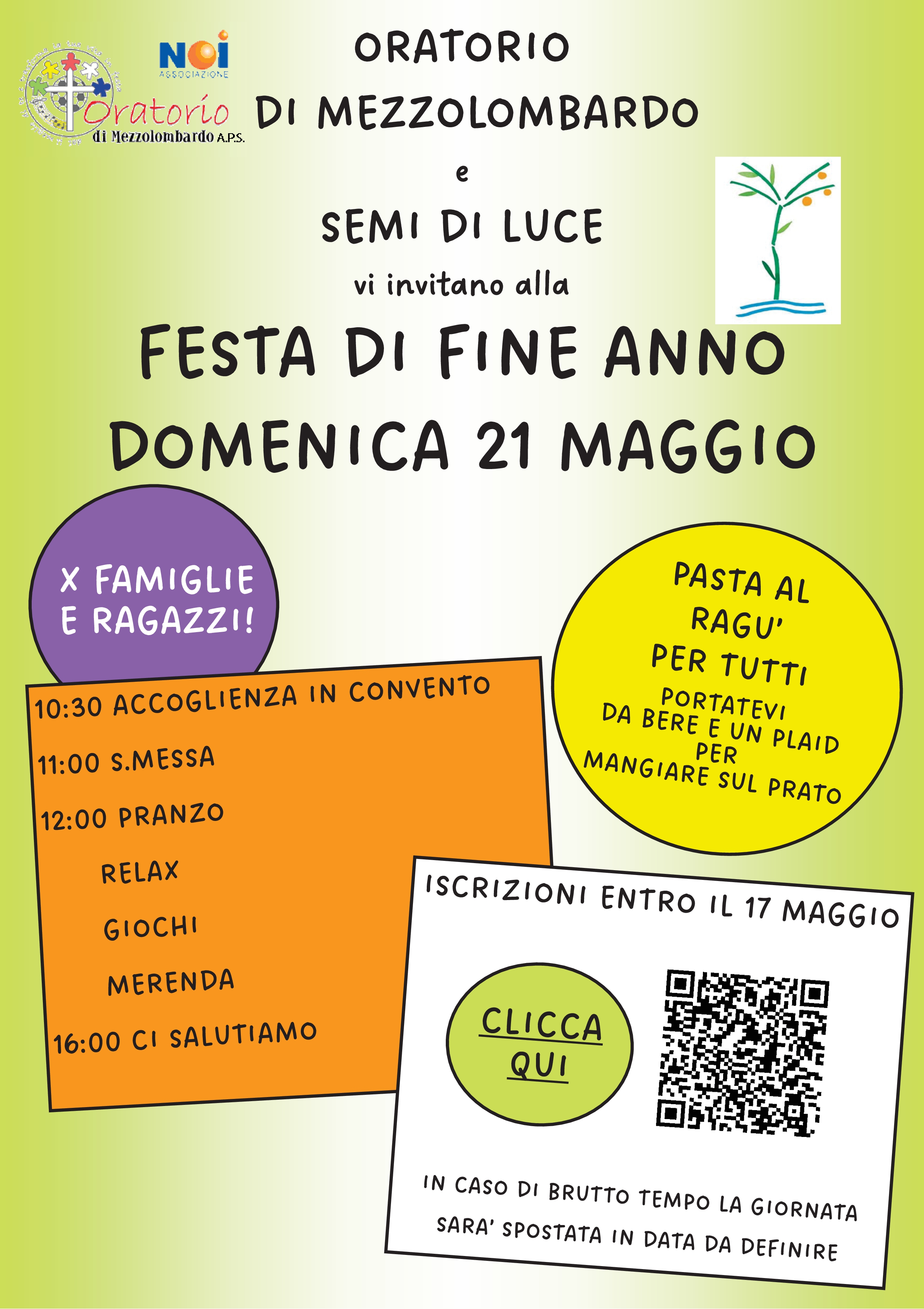 Festa chiusura maggio 2023 Oratorio Mezzolombardo
