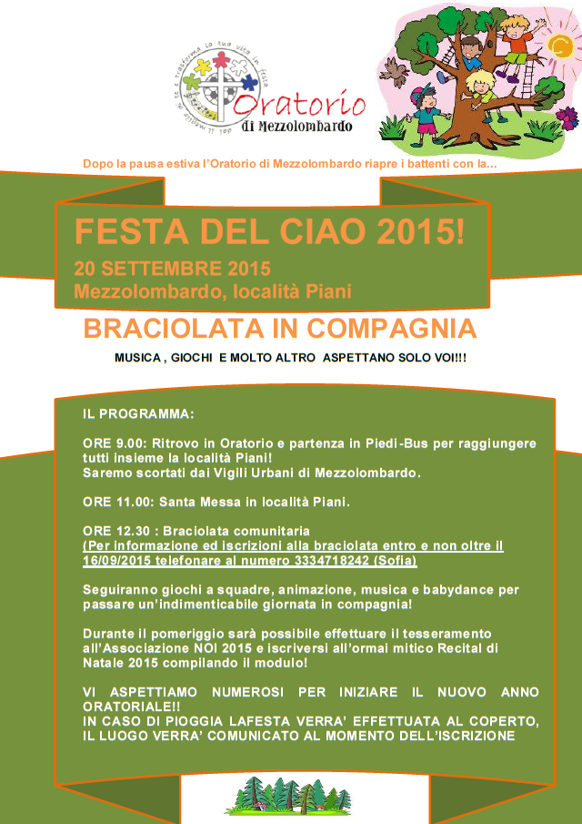 Festa Ciao 2015
