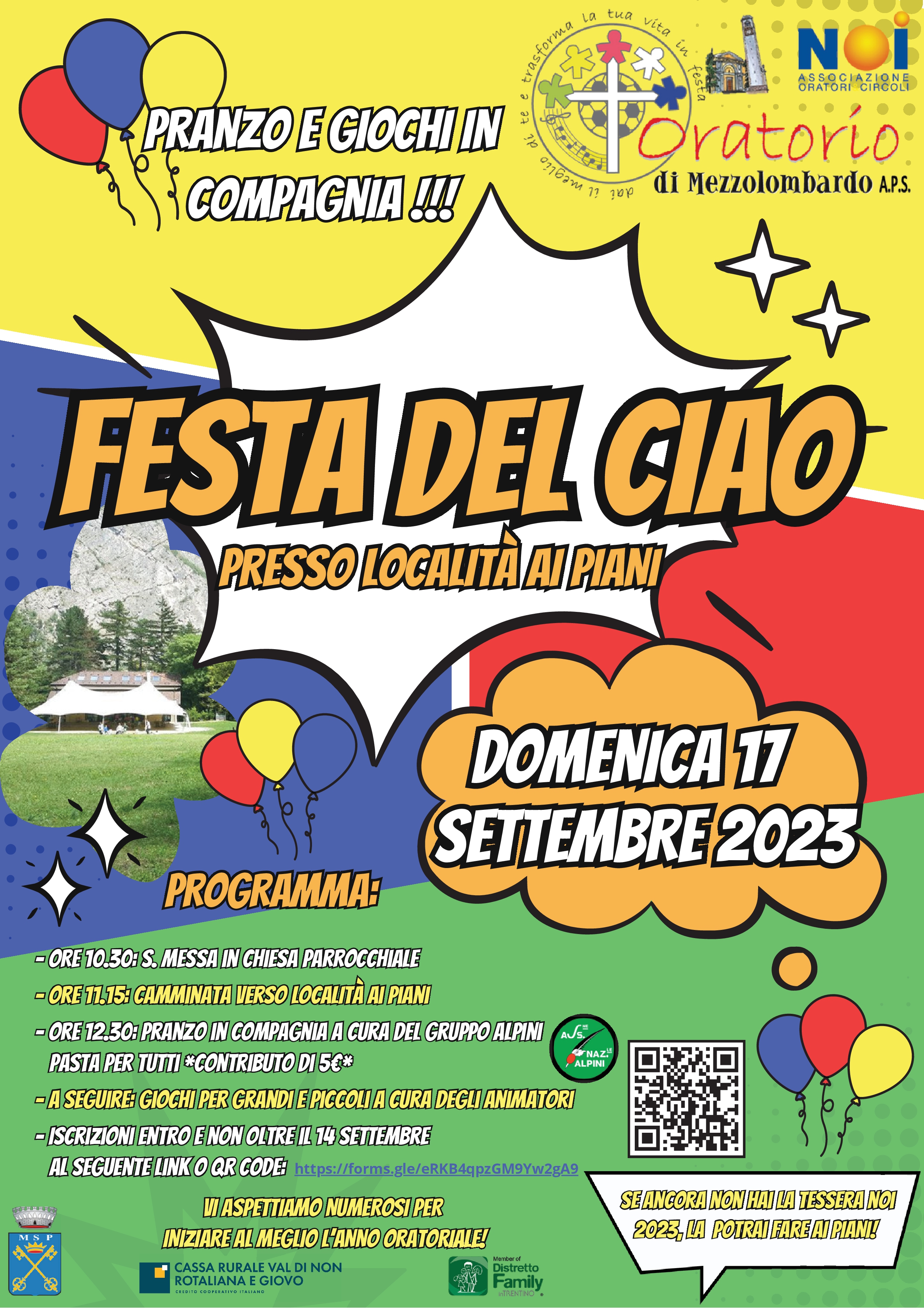 Festa del Ciao Oratorio Piani di Mezzolombardo 2023