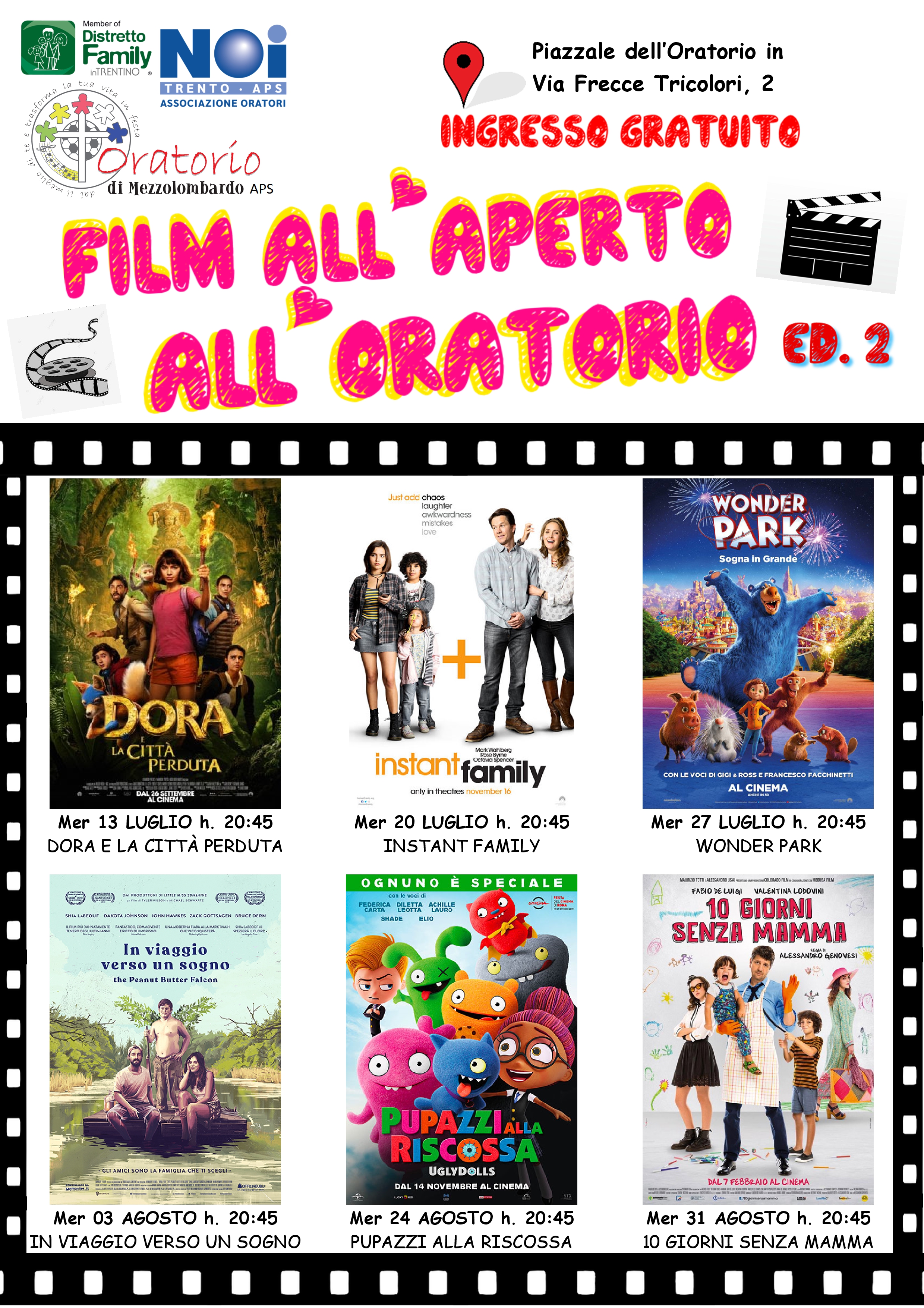 Film all'aperto Oratorio estate 2022