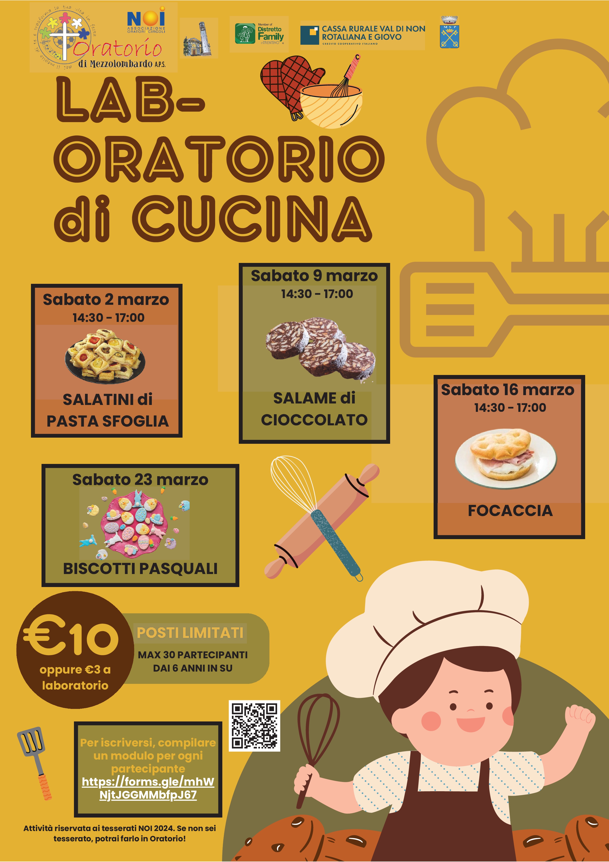 Lab-Oratorio Cucina Oratorio Mezzolombardo 2024