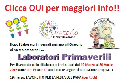 Laboratori Primaverili 2016