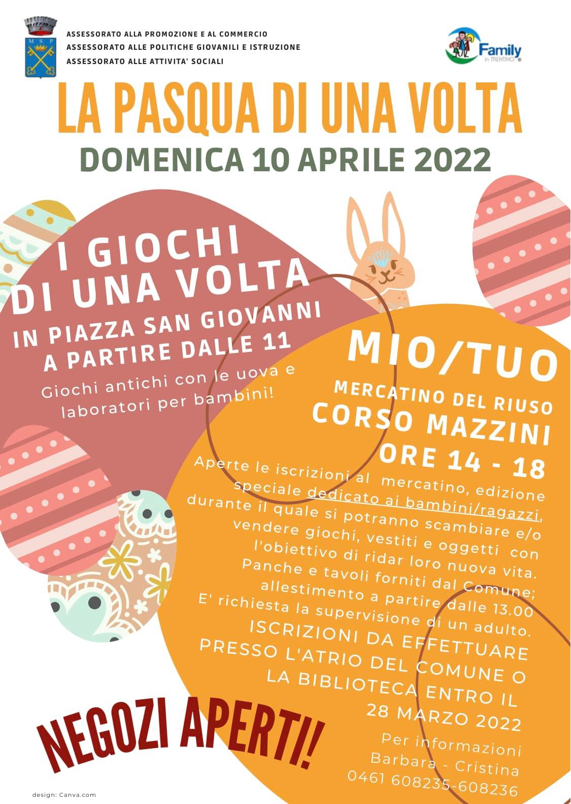 Pasqua 2022 Comune Mezzolombardo