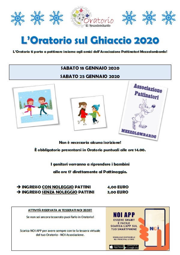 Oratorio sul Ghiaccio 2020